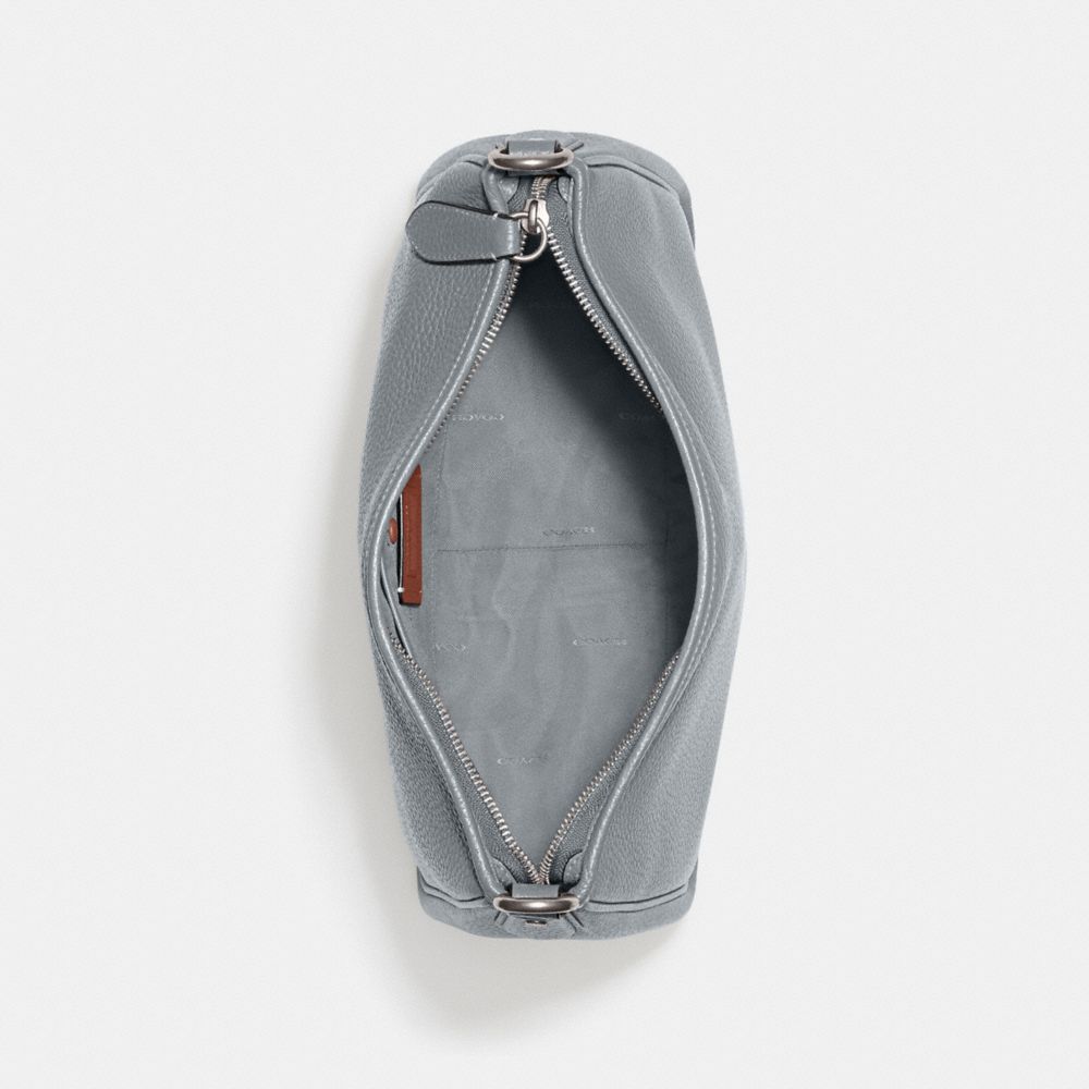 Coach Cary Shoulder Bag Pebble Leather/Silver/Grey Blue | COH864733