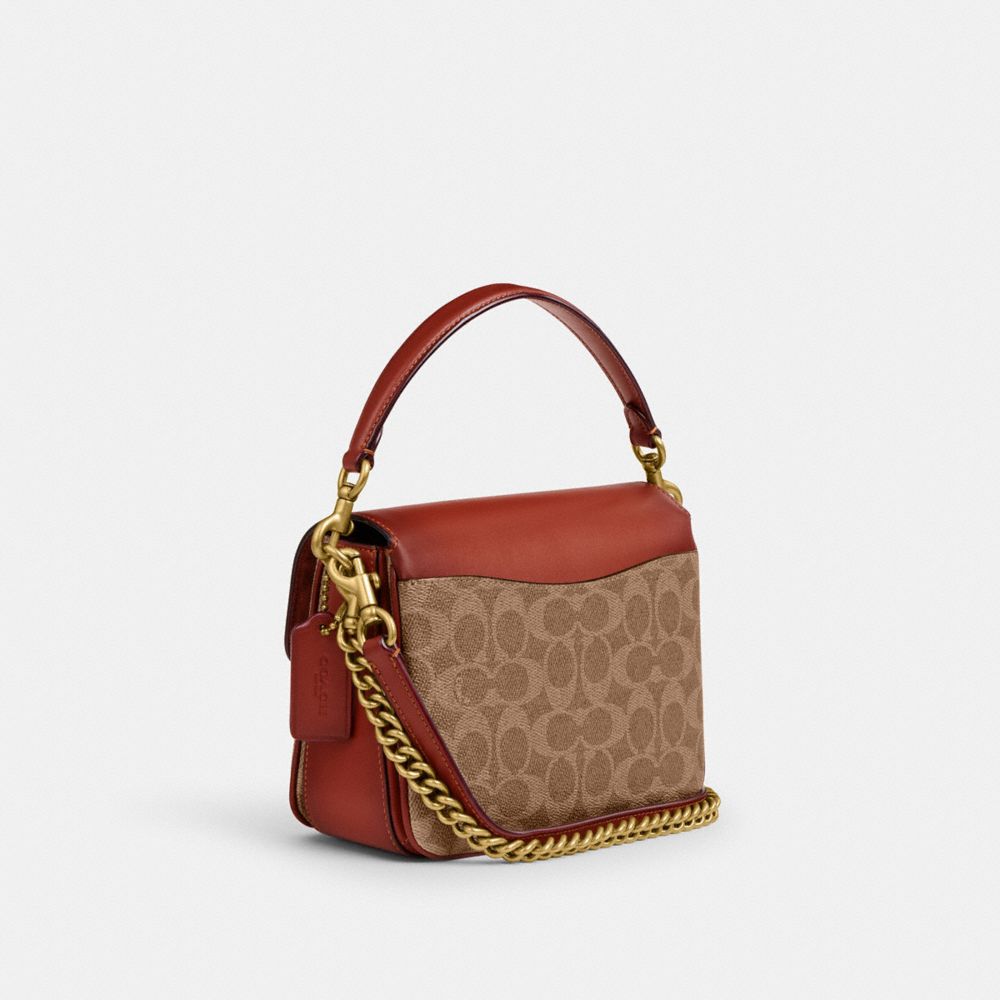 Coach Cassie Crossbody Bag 19 In Signature Canvas Coated Canvas/Brass/Tan/Rust | COH865386
