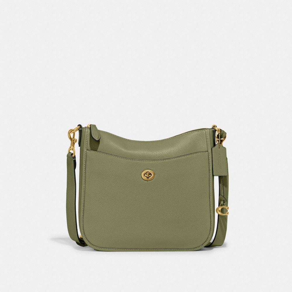 Coach Chaise Crossbody Bag Brass/Moss | COH865402