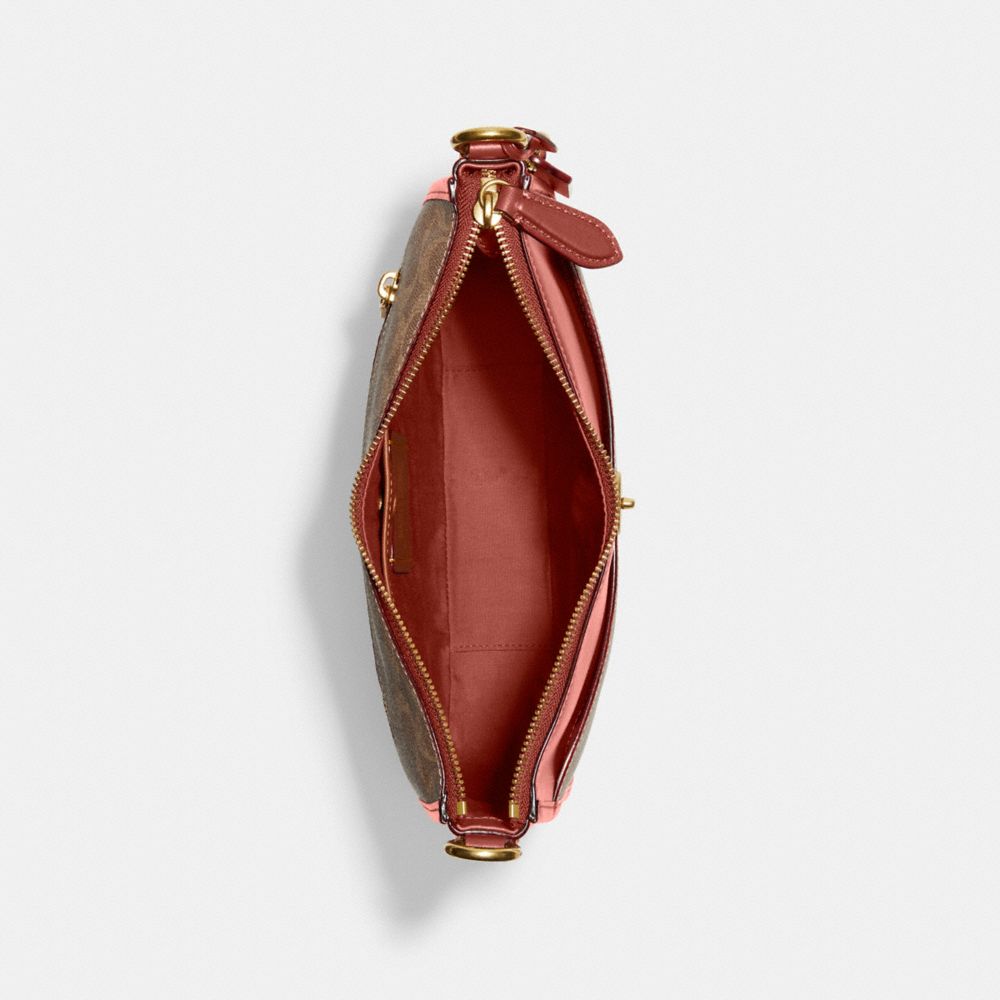 Coach Chaise Crossbody Bag In Signature Canvas Brass/Tan/Rust | COH865330