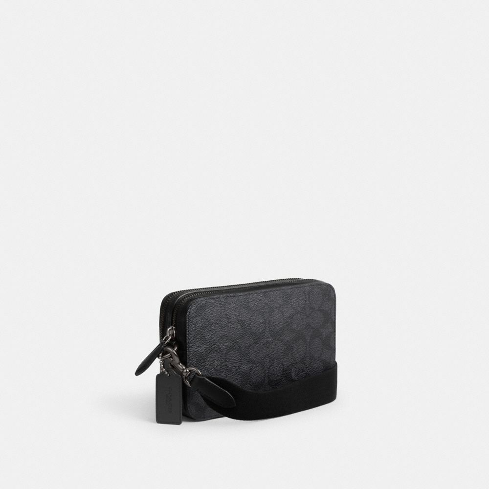 Coach Charter Crossbody 19 In Signature Canvas Signature Coated Canvas/Charcoal | COH866601