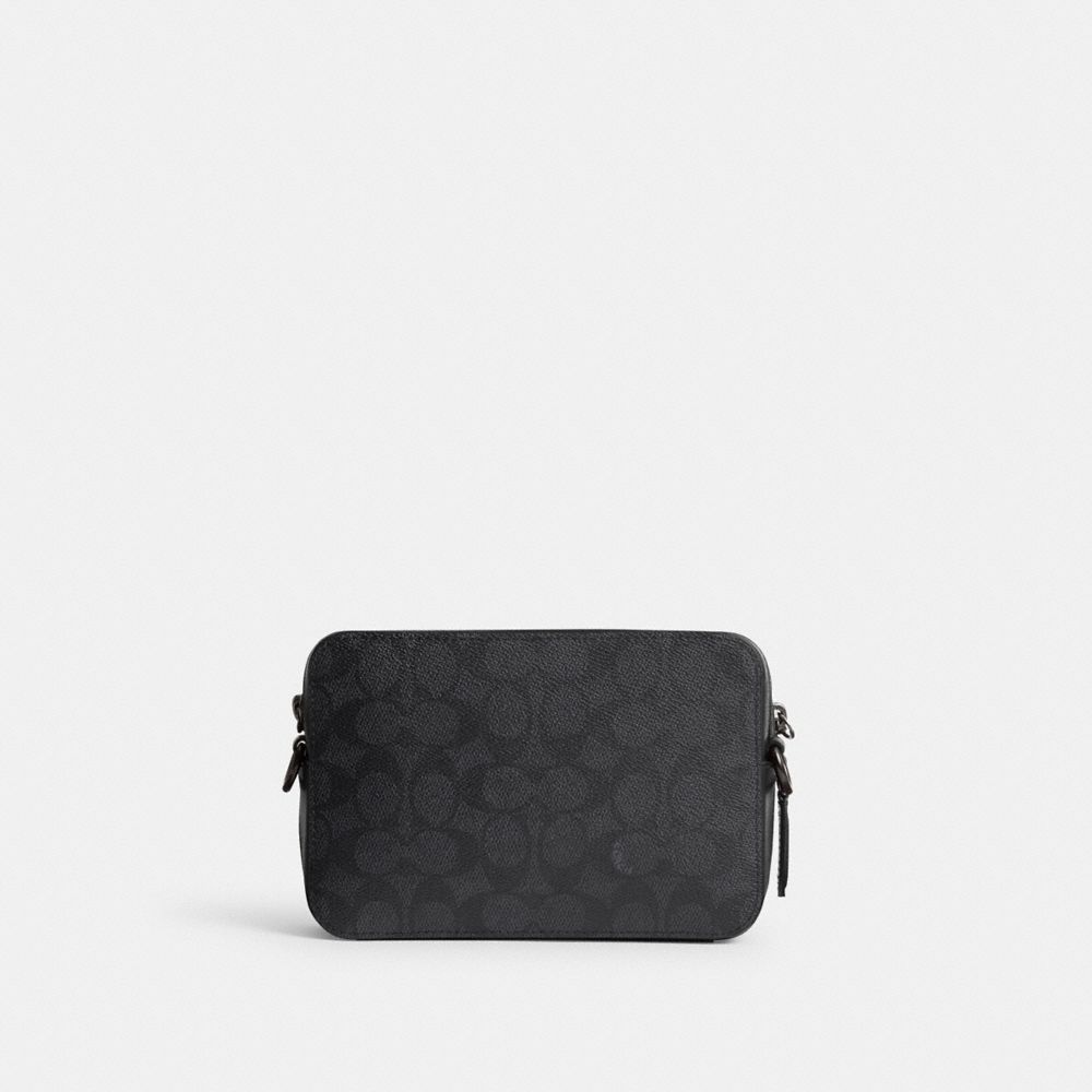 Coach Charter Crossbody 19 In Signature Canvas Signature Coated Canvas/Charcoal | COH866601