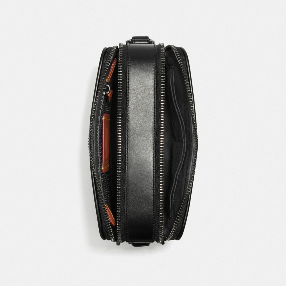 Coach Charter Crossbody Bag 24 In Signature Canvas Canvas/Black Copper/Charcoal | COH866595
