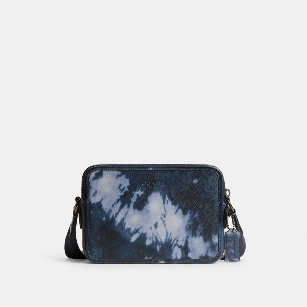 Coach Charter Crossbody Bag 24 With Tie Dye Print Midnight Navy Multi | COH866618