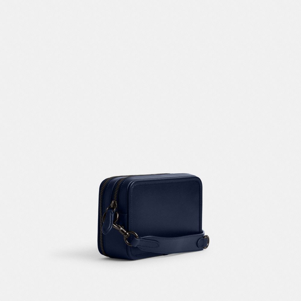 Coach Charter Crossbody With Hybrid Pouch Glovetan Leather/Deep Blue | COH866597