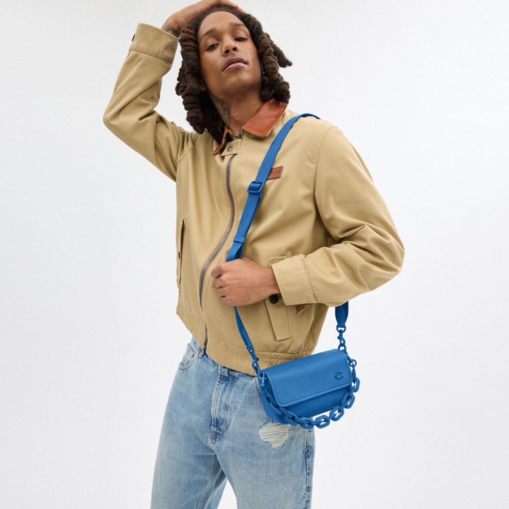 Coach Charter Flap Crossbody 18 Glovetanned Leather/Blueberry | COH866568