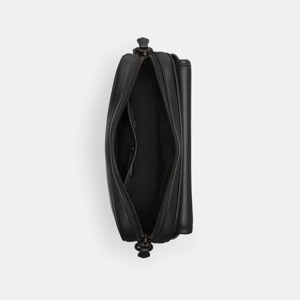 Coach Charter Flap Crossbody 24 Black | COH866613