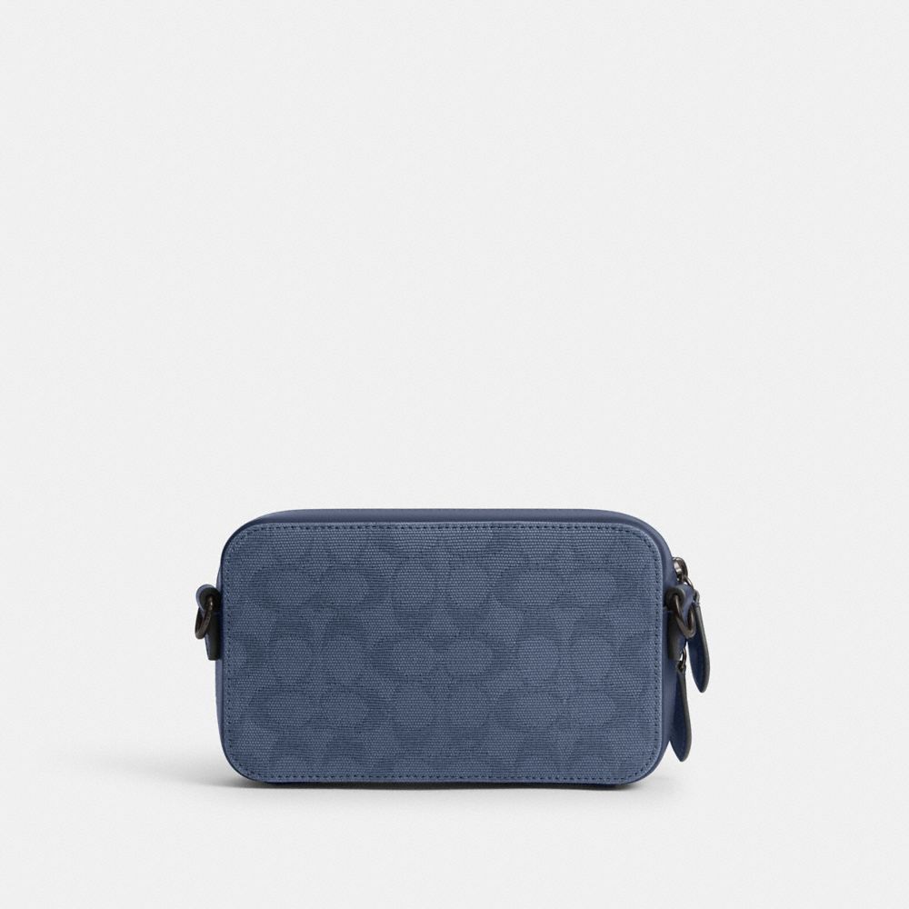 Coach Charter Slim Crossbody In Signature Canvas Jacquard Washed Chambray | COH866566