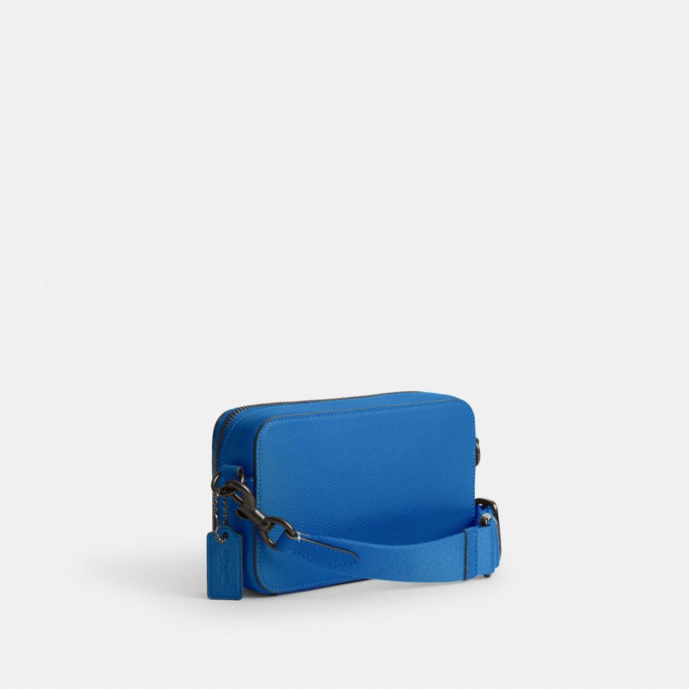 Coach Charter Slim Crossbody Polished Pebble Leather/Blueberry | COH866540
