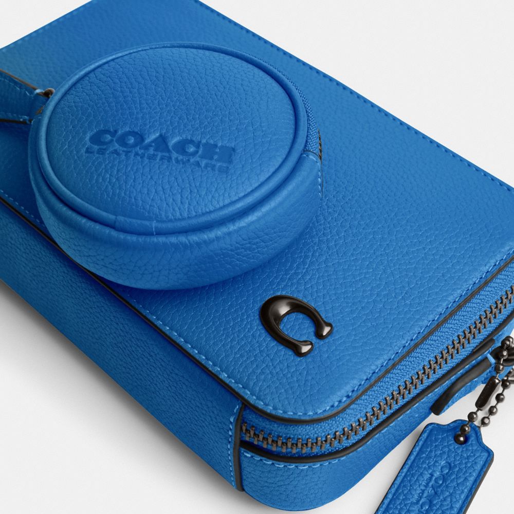 Coach Charter Slim Crossbody Polished Pebble Leather/Blueberry | COH866540