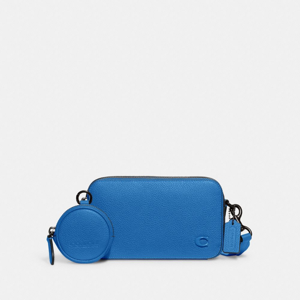 Coach Charter Slim Crossbody Polished Pebble Leather/Blueberry | COH866540
