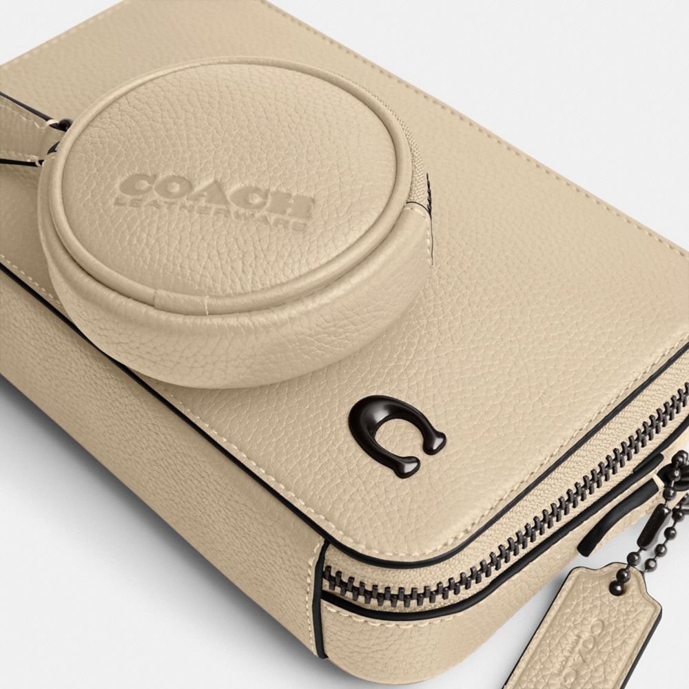 Coach Charter Slim Crossbody Polished Pebble Leather/Ivory | COH865215
