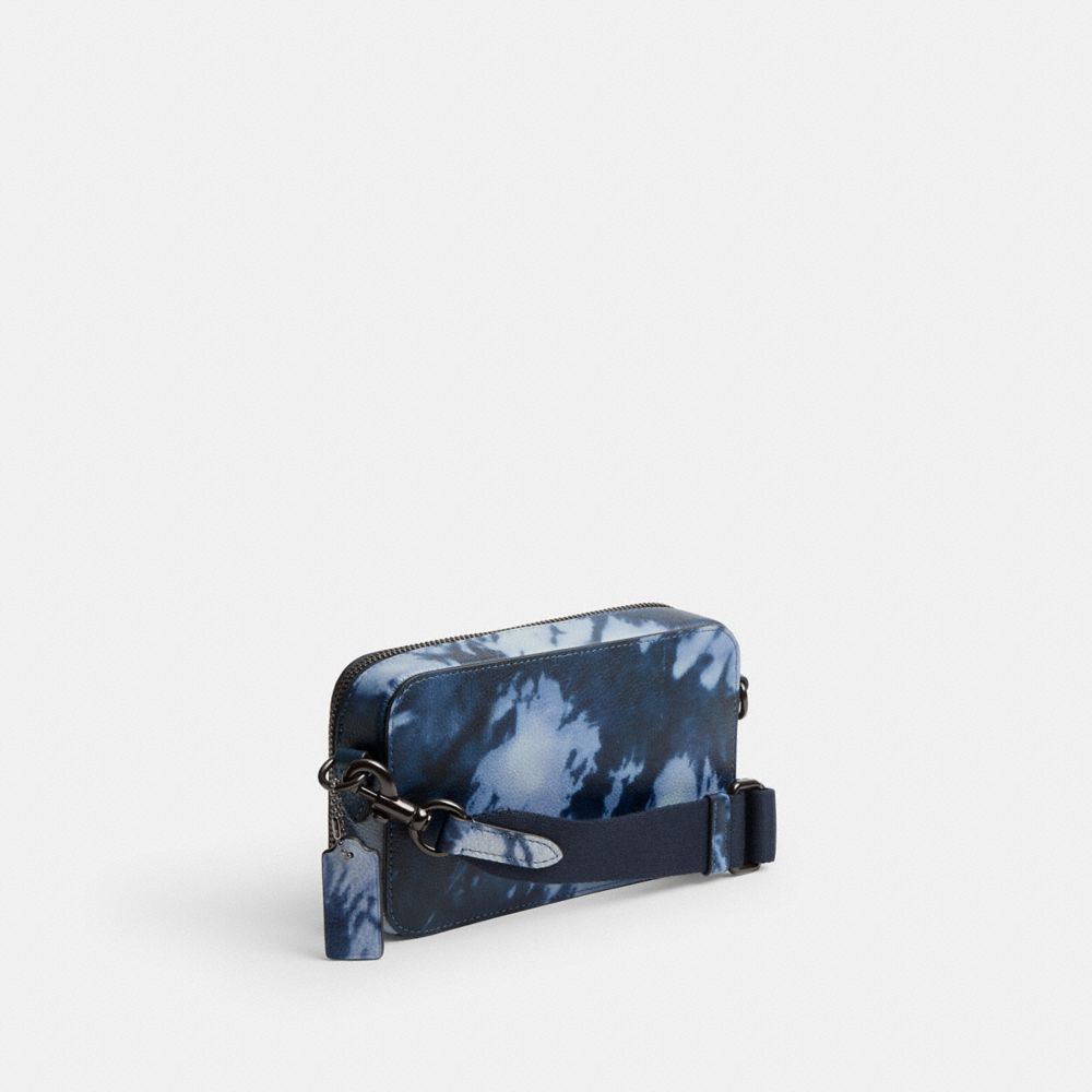 Coach Charter Slim Crossbody With Tie Dye Print Midnight Navy Multi | COH866602