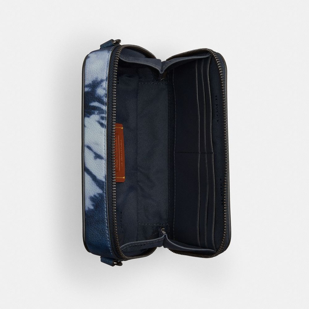 Coach Charter Slim Crossbody With Tie Dye Print Midnight Navy Multi | COH866602