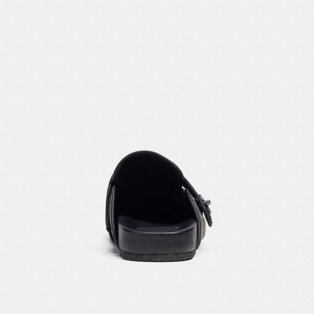 Coach Clog In Signature Jacquard Charcoal/Black | COH866843