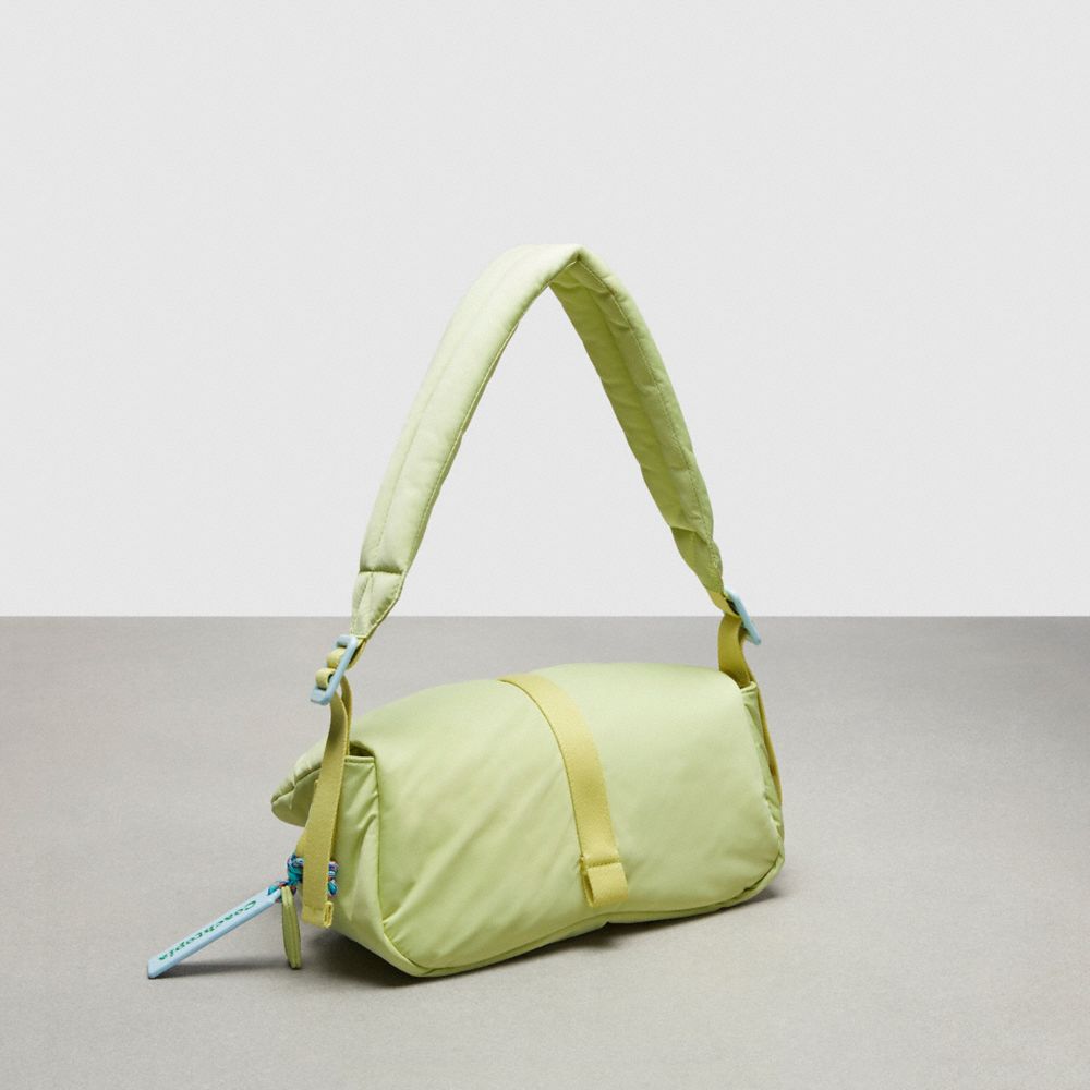 Coach Coachtopia Loop Puffy Wavy Dinky Bag Recycled Polyester/Pale Lime | COH865245