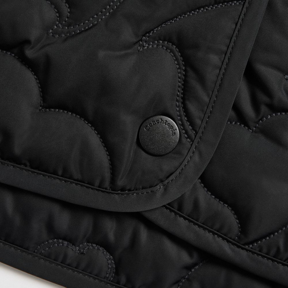 Coach Coachtopia Loop Quilted Heart Mini Skirt Black | COH866024