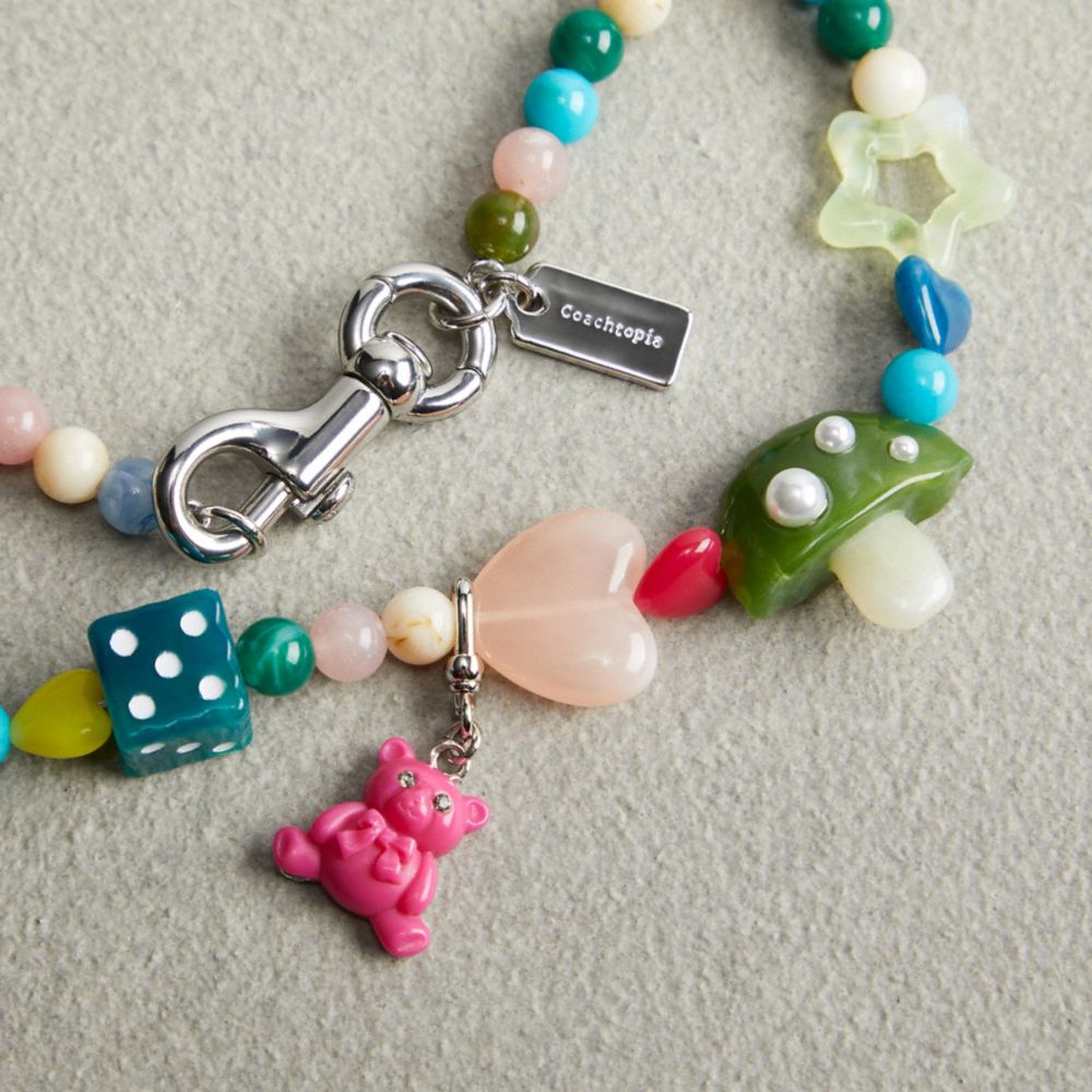 Coach Colorful Charm Necklace Metal Multi. | COH866138