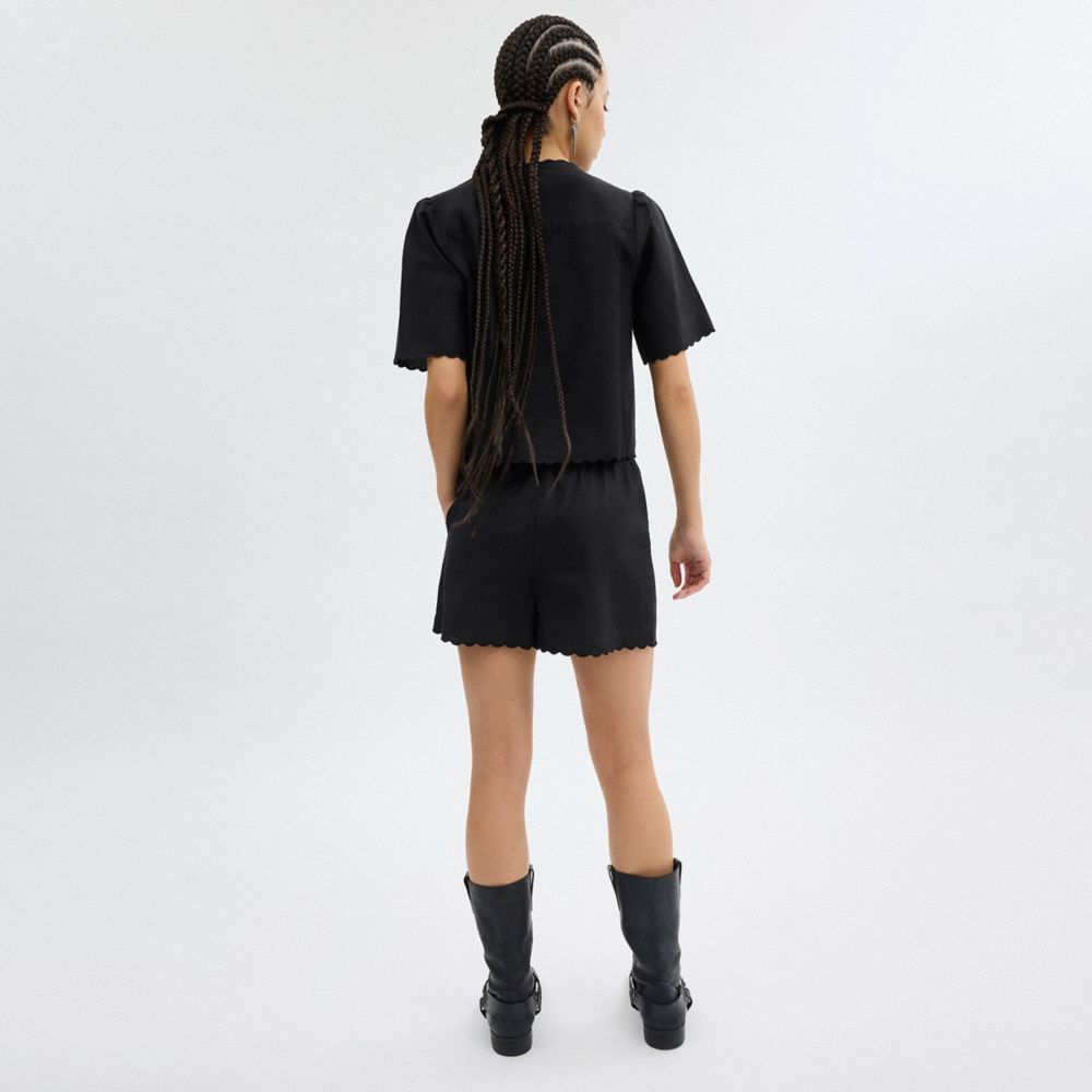 Coach Cotton Set Top In Organic Cotton Black | COH866001