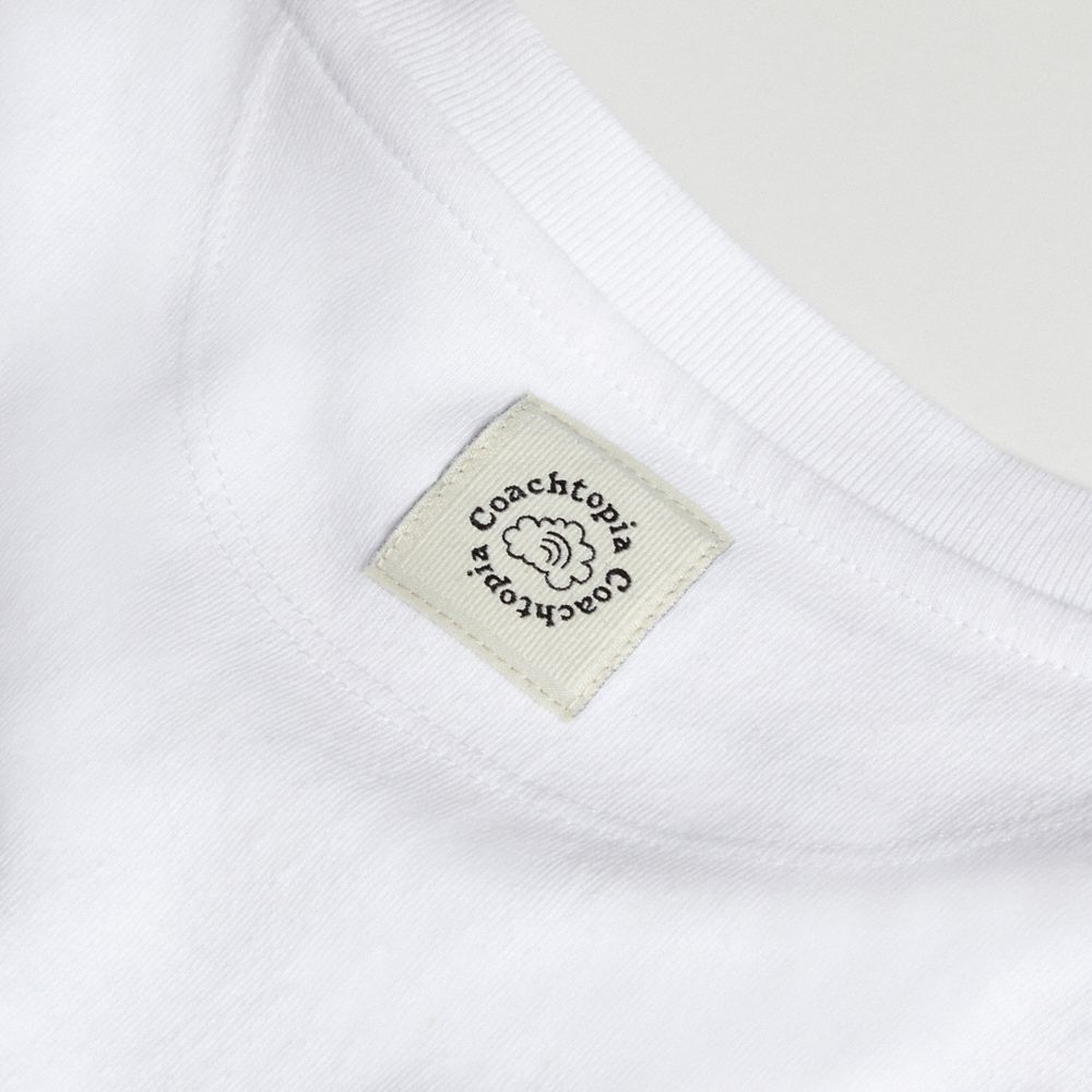 Coach Cropped Tee: Cherry Bow White | COH865974