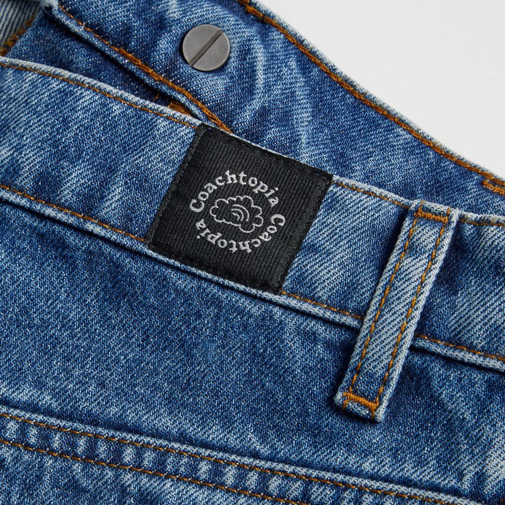 Coach Denim Cargo Pant In 31% Recycled Cotton Denim | COH866022