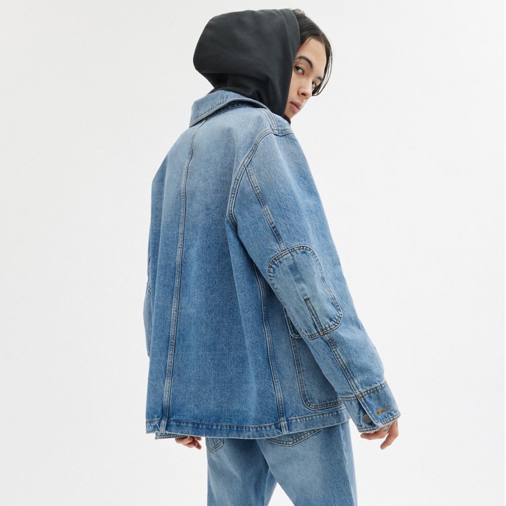 Coach Denim Chore Jacket Light Wash | COH866864