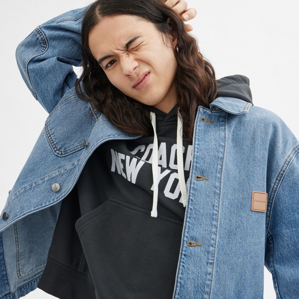 Coach Denim Chore Jacket Light Wash | COH866864