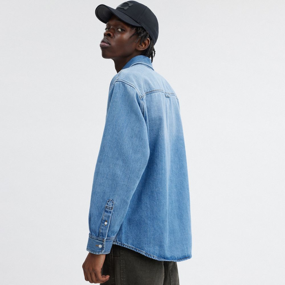 Coach Denim Shirt Light Wash | COH866918