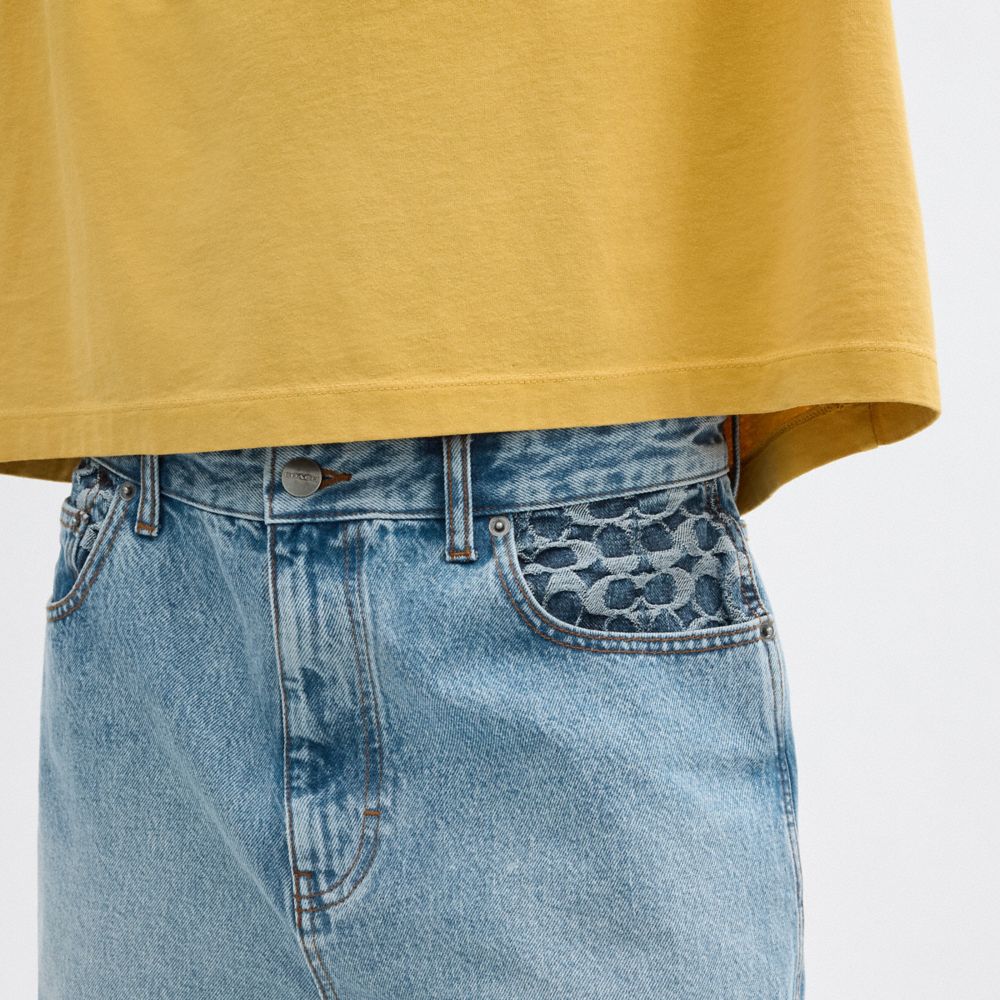 Coach Denim Shorts Light Wash | COH866943