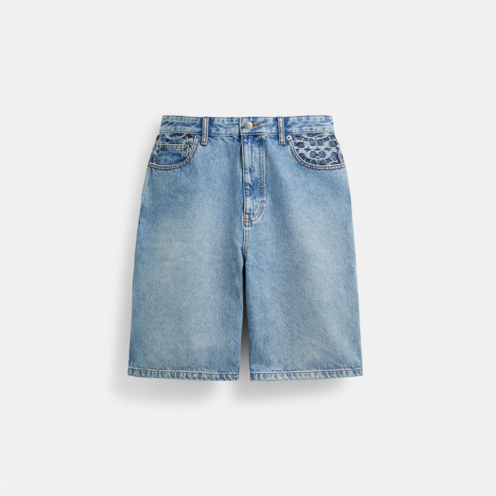 Coach Denim Shorts Light Wash | COH866943