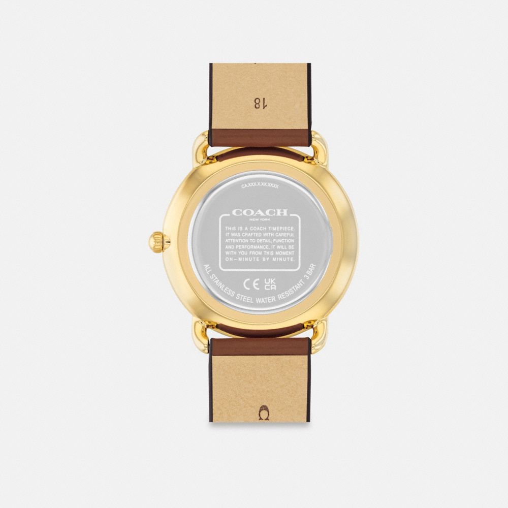 Coach Elliot Watch, 36 Mm Saddle | COH866958