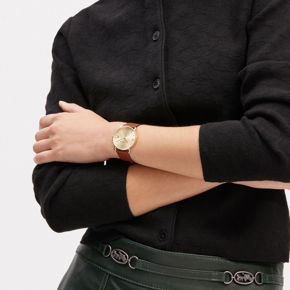Coach Elliot Watch, 36 Mm Saddle | COH866958
