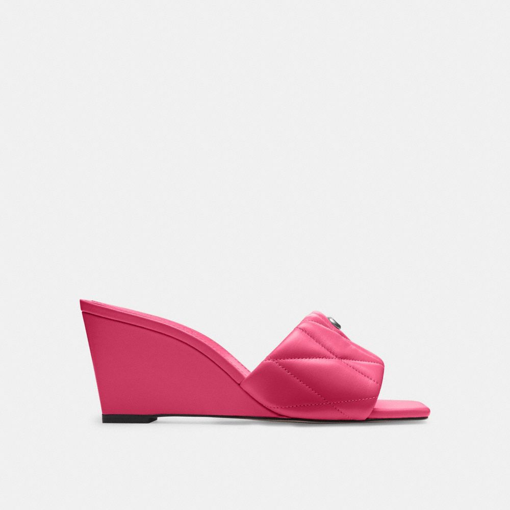 Coach Emma Wedge With Quilting Dragon Fruit | COH865850