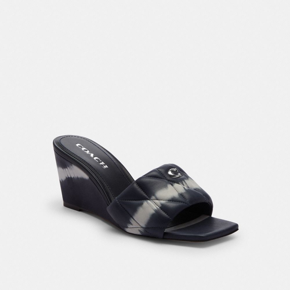 Coach Emma Wedge With Tie Dye Leather/Midnight Navy | COH865906