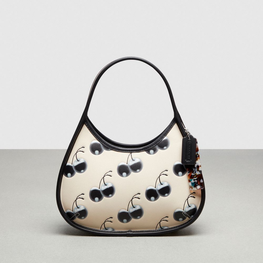 Coach Ergo Bag In Coachtopia Leather With Cherry Print Coachtopia Leather/Black/Cloud Multi | COH865154