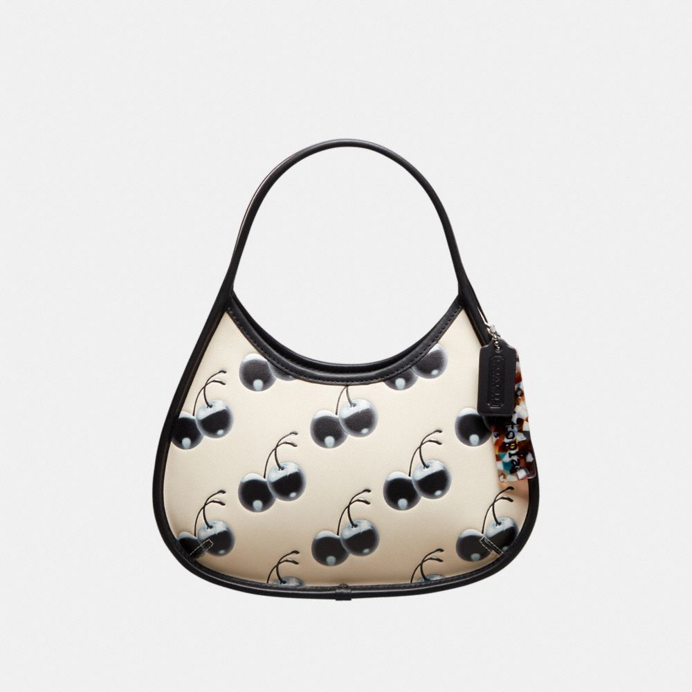 Coach Ergo Bag In Coachtopia Leather With Cherry Print Coachtopia Leather/Black/Cloud Multi | COH865154