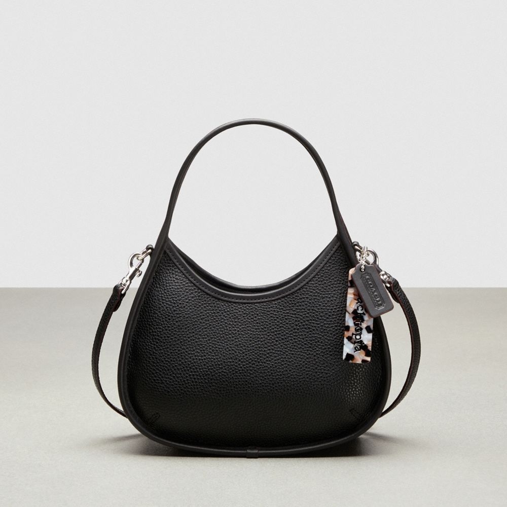 Coach Ergo Bag With Crossbody Strap In Pebbled Coachtopia Leather Black | COH865369
