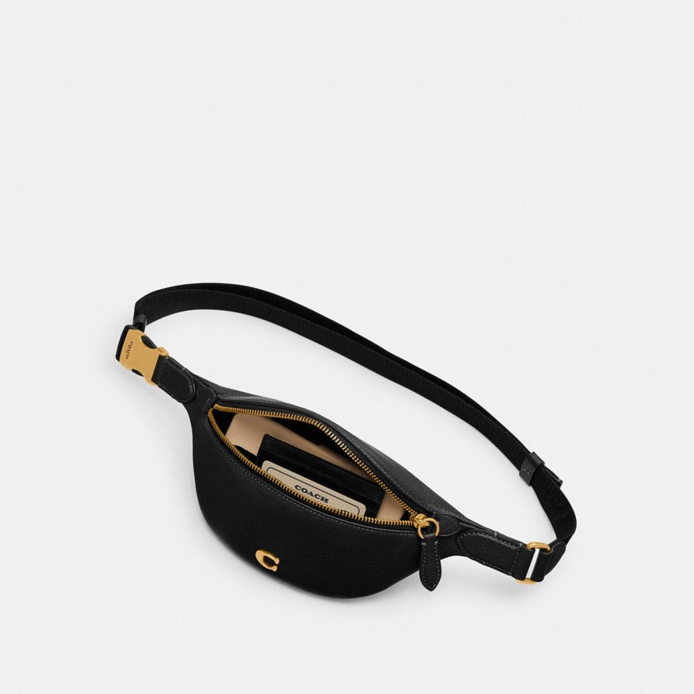 Coach Essential Belt Bag Brass/Black | COH865448