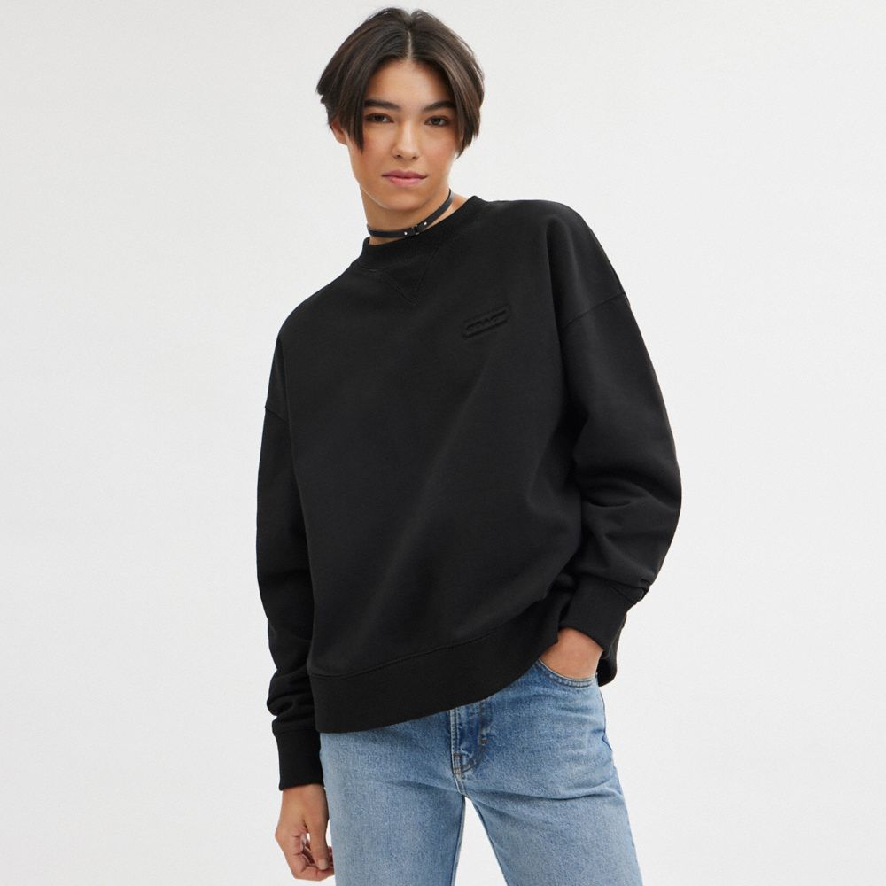 Coach Essential Crewneck Black | COH866882