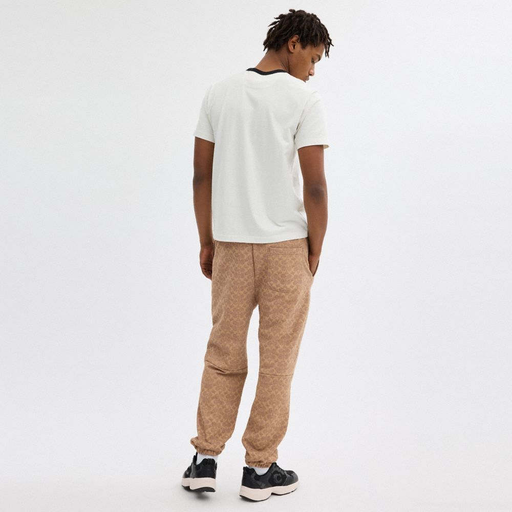 Coach Essential Signature Joggers Tan Signature | COH866949