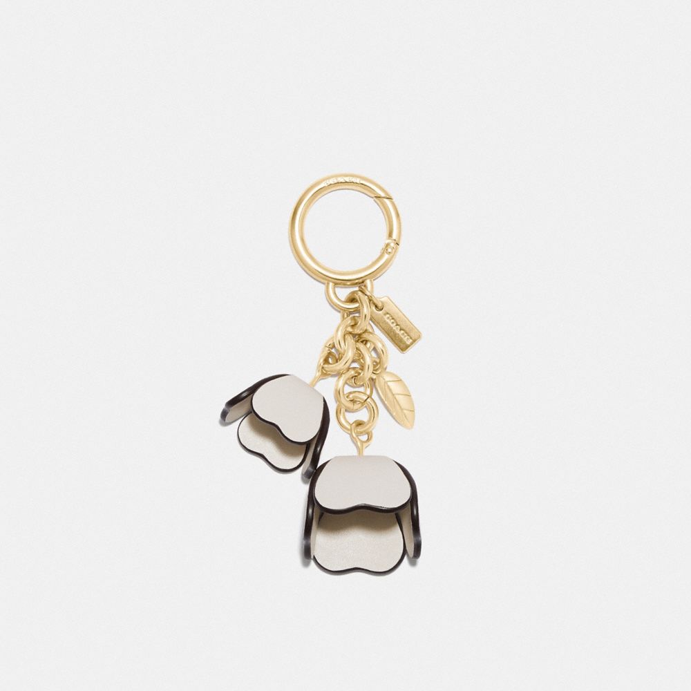 Coach Essential Tea Rose Bag Charm Gold/Chalk | COH866465