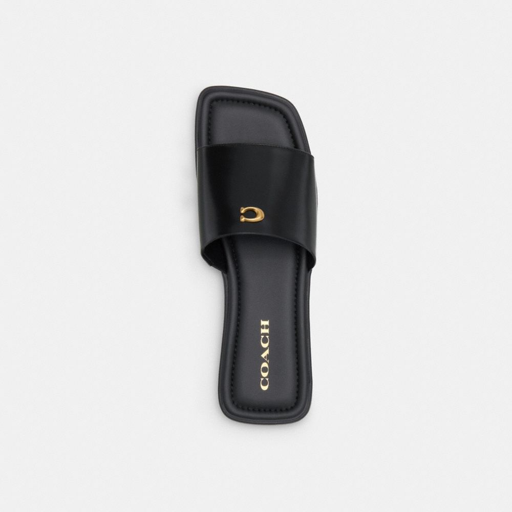 Coach Florence Sandal Leather/Black | COH865846