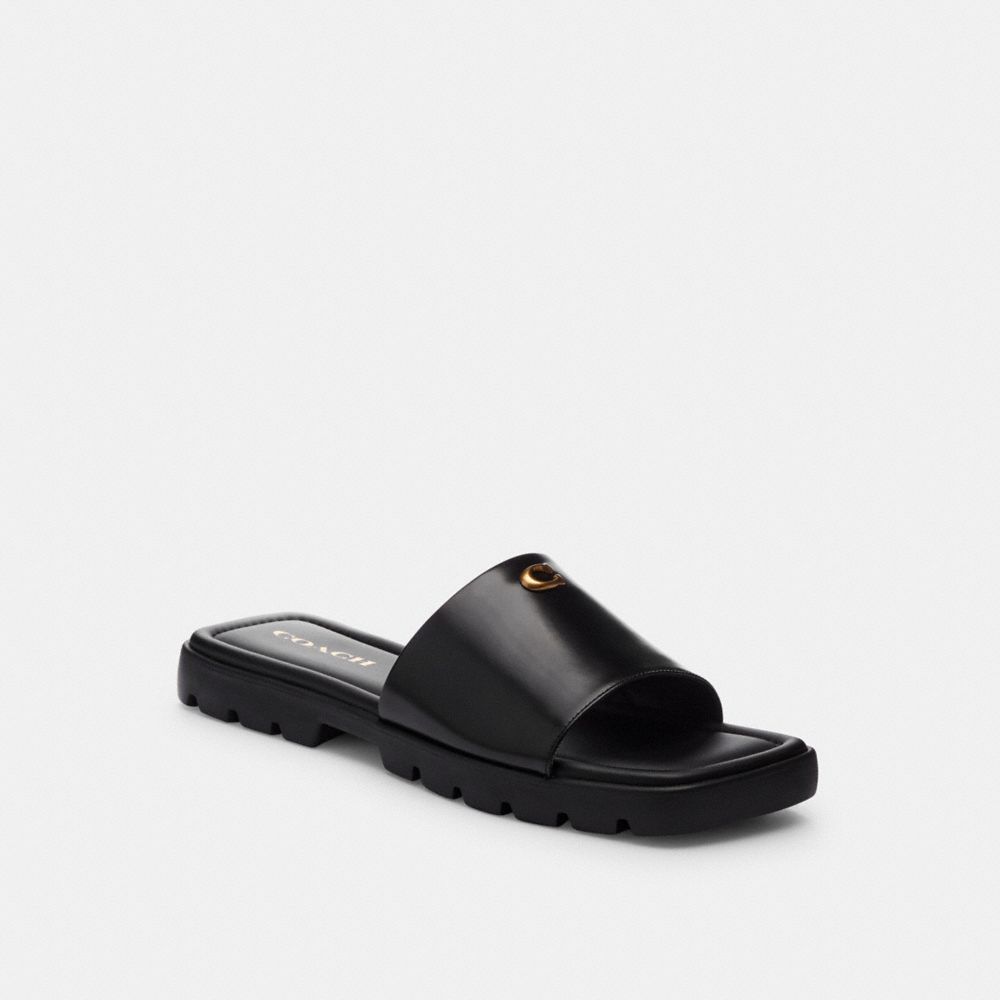 Coach Florence Sandal Leather/Black | COH865846