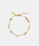 Coach Garden Charms Bracelet Gold/Multi | COH866129