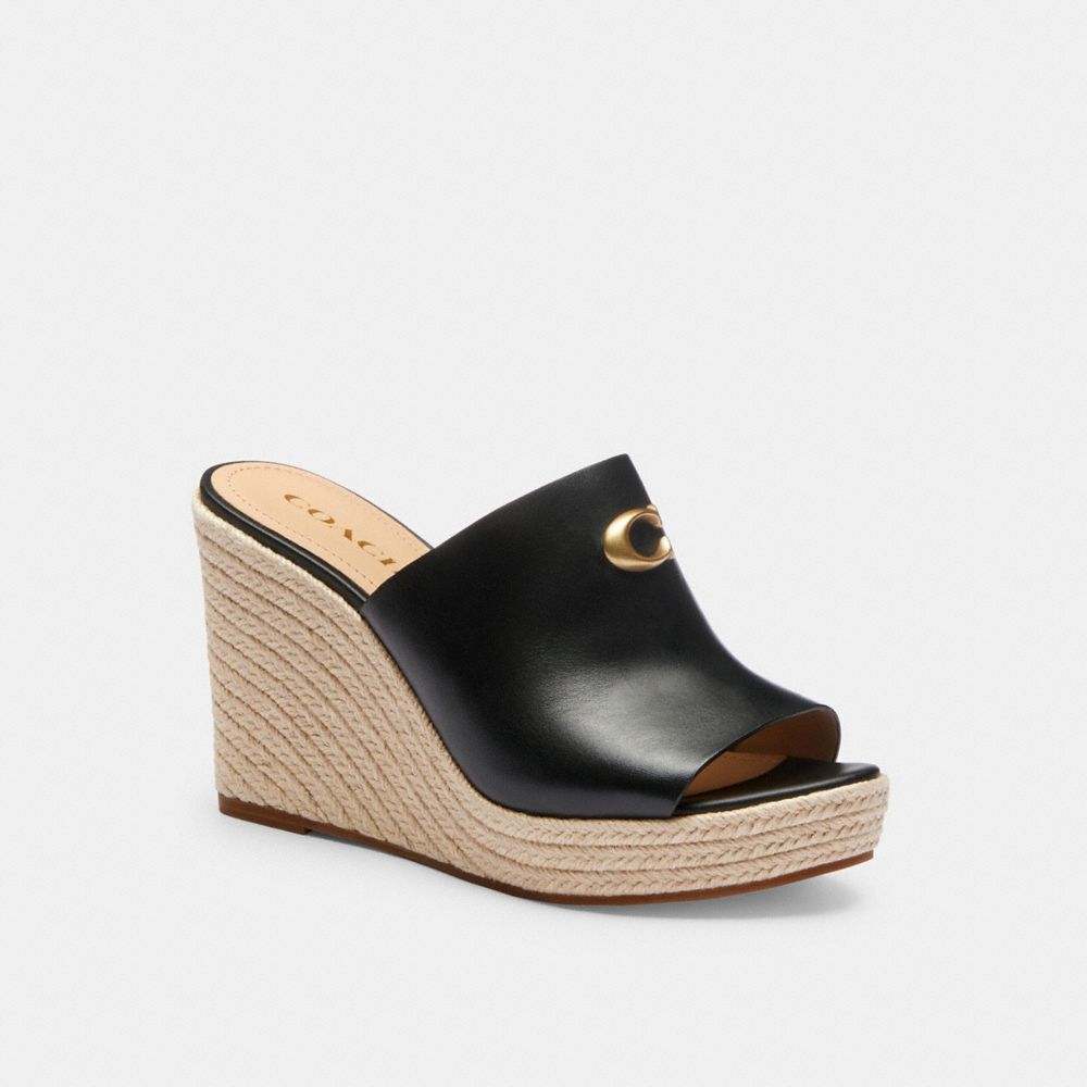 Coach Gloria Wedge Black | COH865734