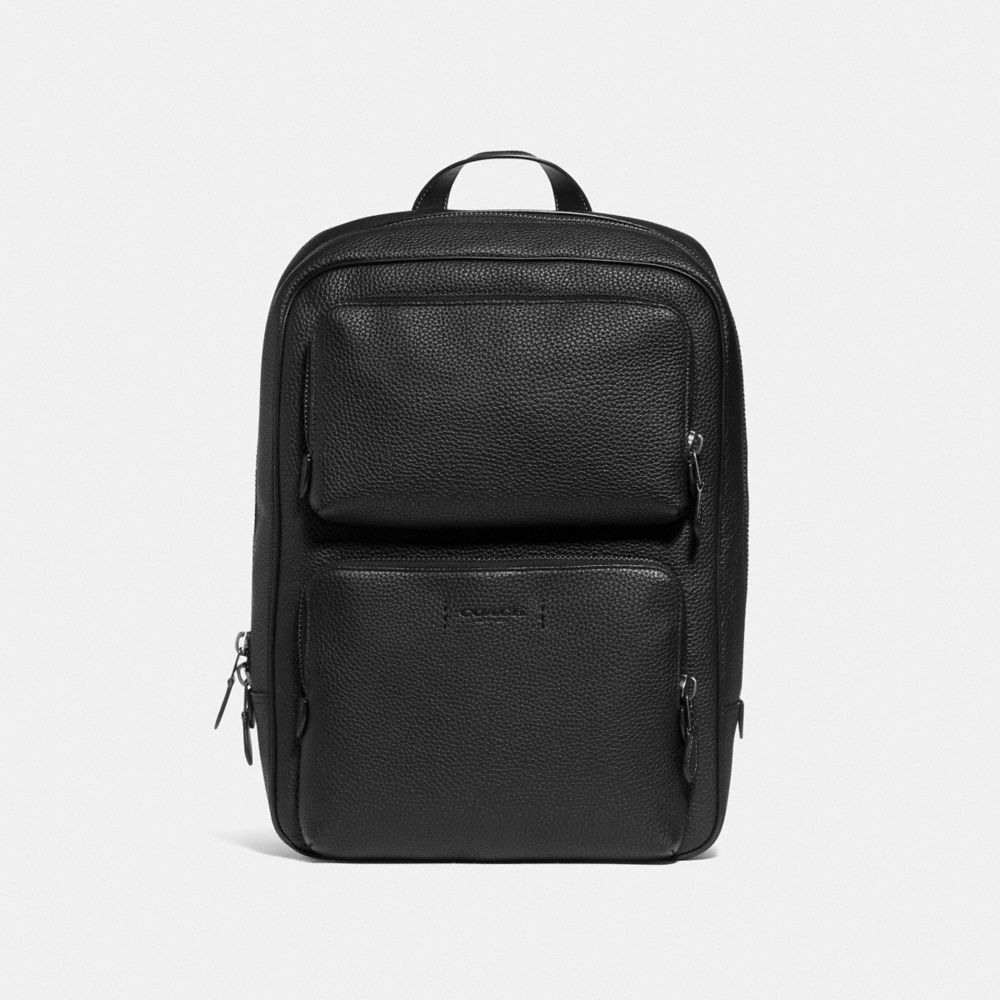 Coach Gotham Backpack Pebbled Leather/Black Copper/Black | COH866501