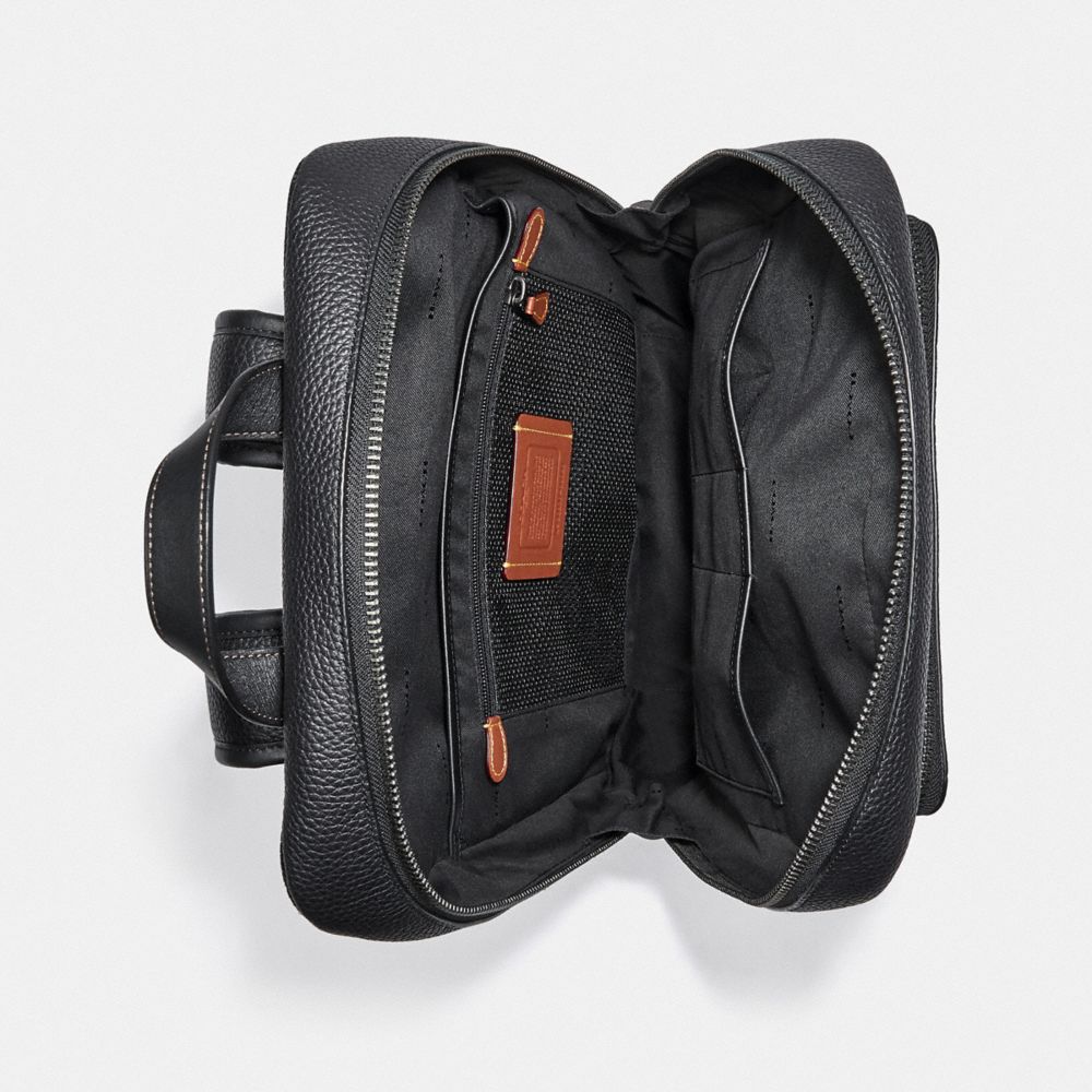Coach Gotham Backpack Pebbled Leather/Black Copper/Black | COH865464