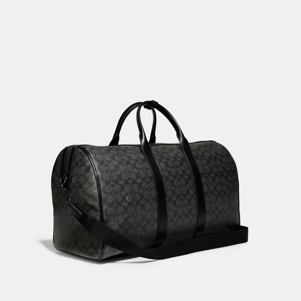 Coach Gotham Duffle Bag In Signature Canvas Black Copper/Charcoal | COH866652