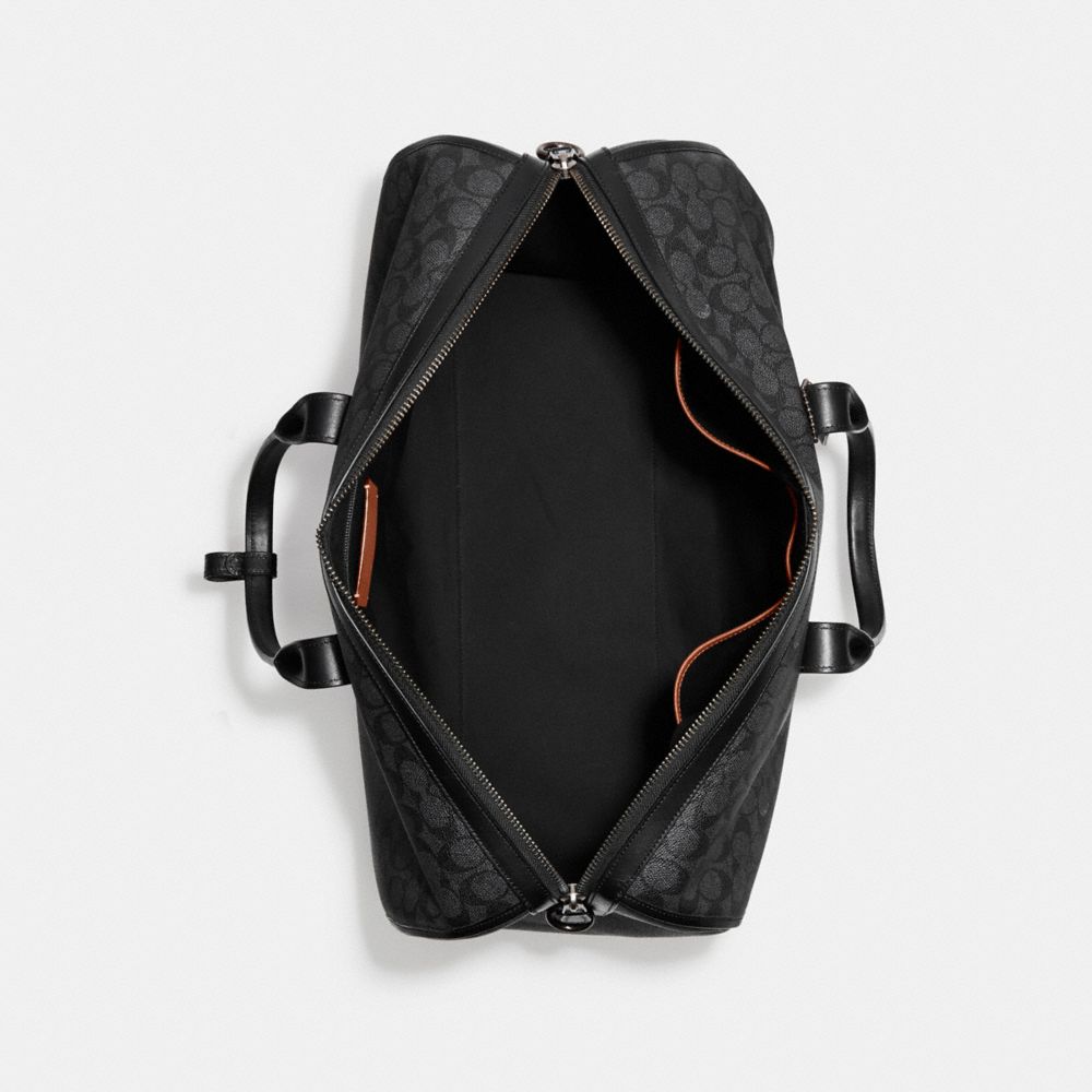 Coach Gotham Duffle Bag In Signature Canvas Black Copper/Charcoal | COH866652