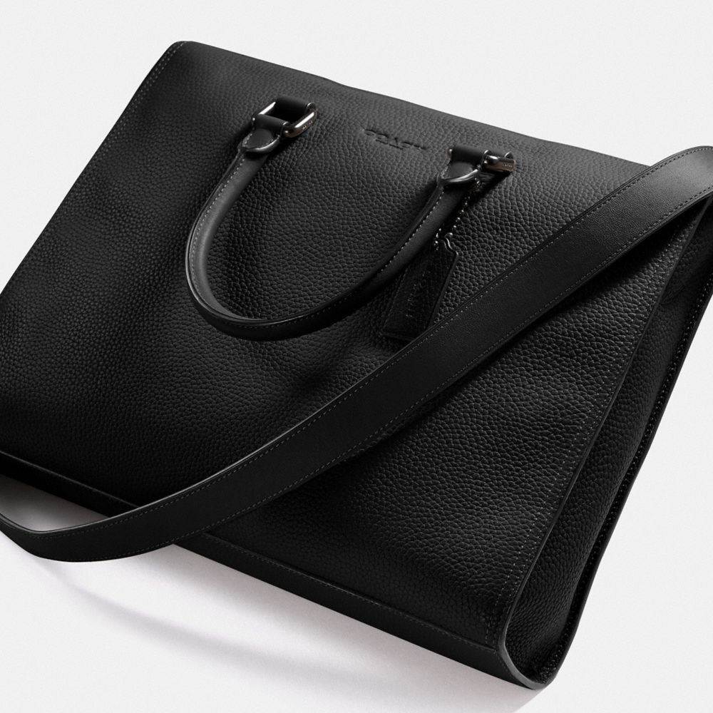 Coach Gotham Folio Bag Black Copper/Black | COH866532